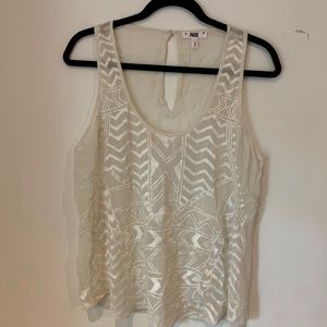 Sheer shiny Paige Top